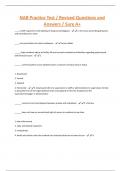 NAB Practice Test / Revised Questions and Answers / Sure A+