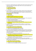 NURSING FUNDAMENTA - Module 4 NCLEX Questions & Answers.