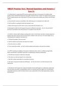 NBCOT Practice Test / Revised Questions and Answers / Sure A+