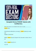 Georgette Review PMHNP/ Quizzes with Certified Ans. 