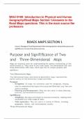 WGU D199  Introduction to Physical and Human Geography/Road Maps Section 1/Answers to the Road Maps questions. This is the main source the professors