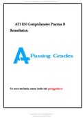 ATI RN Comprehensive Practice B Remediation Latest 2021.