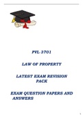 PVL 3701 LATEST EXAM PACK 2021