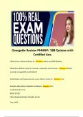 Georgette Review PMHNP/ 388 Quizzes with Certified Ans. 