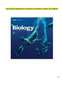 TEST BANK FOR BIOLOGY CONCEPTS AND APPLICATIONS, 9E STARR