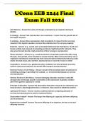 UConn EEB 2244 Final Exam Fall 2024