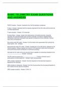 BAMC TELEMETRY EXAM QUESTIONS AND ANSWERS