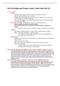 NR 222 Week 8 Final Exam Study Guide | 100% GUARANTEED ACE.