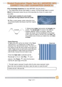 Student Exploration: Ripple Tank ALL ANSWERS 100% CORRECT FALL-2021 GUARANTEED GRADE A+