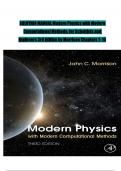 Solution Manual for Modern Physics with Modern Computational Methods: for Scientists and Engineers 3rd Edition by John Morrison, ISBN: 9780128177907, All 15 Chapters Covered, Verified Latest