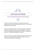 HLTH 310 Ch.6 EXAM WITH GUARANTEED ACCURATE ANSWERS