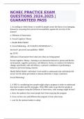 NCHEC PRACTICE EXAM QUESTIONS 2024.2025 |GUARANTEED PASS