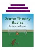 Solution Manual for Game Theory Basics 1st Edition By Bernhard von Stengel, ISBN: 9781108843300, All 12 Chapters Covered, Verified Latest Edition