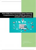 WGU D206 Data Processing (Data Cleaning) Comprehensive Exam || With Questions & Answers (100% Accurate)