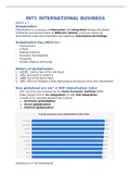 Samenvatting Internationaliseren / International Business D-cluster (periode 1/3)