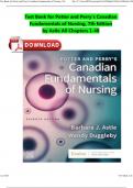 Test Bank for Potter and Perry's Canadian Fundamentals of Nursing, 7th Edition by Astle All Chapters 1-48 A+ Complete ISBN:9780323870665 Newest Edition 2024 Instant Download PDF