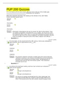 PUP 200 Quizzes ( latest update ) GRADED A+/PUP 200 Quizzes ( latest update ) GRADED A+