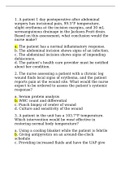  MED SURG 120 - QUIZ 1 PRACTICE QUESTIONS LEWIS BOOK.