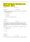 MATH 302 Quiz 4 Question and Answers - Set 3