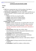 BIOL 3V2 ATI TEAS 6 EXAM STUDY GUIDE LATEST