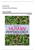 TEST BANK - Stanfield, Principles of Human Physiology, 6th Edition All Chapters 1 - 24, Complete Newest Version