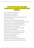 VATI RN Greenlight Exam 2019 Questions and Answers UPDATED 2024 Graded A