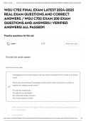 WGU C702 FINAL EXAM LATEST 2024-2025 REAL EXAM QUESTIONS AND CORRECT ANSWERS / WGU C702 EXAM 200 EXAM QUESTIONS AND ANSWERS | VERIFIED ANSWERS| ALL PASSED!!