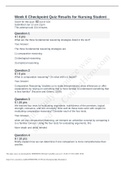 NR 347 Critical Thinking Week 6 Checkpoint Quiz_GRADED A 2021