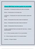 Chem 026 final review guide with 100% verified correct Answers 