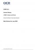 OCR GCSE Ancient History paper  (J198_01) Mark scheme_ June 2024