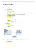 WGU C175 OBJECTIVE ASSESSMENT PRACTICE TEST ANSWERS| IT CIS111 TEST BANK 2 2022/2023 UPDATE