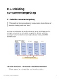 Lesnotities Consumentengedrag Inleiding 