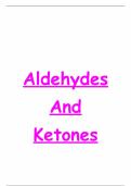 Aldehydes and Ketones