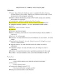 NUR 425 - Peds Exam 3 Study Guide.