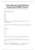 ECON 1000 exam 1 UPDATED Exam  Questions and CORRECT Answers