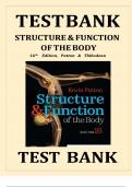 Introduction to the TEST BANK FOR  Body Thibodeau & Patton: Structure & Function of the Body, 16th Edition