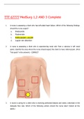 TTT 67777 MedSurg 1,2 AND 3 Complete graded A