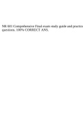 NR 601 Comprehensive Final exam study guide and practice questions. 100% CORRECT ANS.