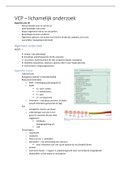 VCP lichamelijk onderzoek tentamen 
