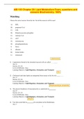 ABI 103 Chapter 20: Lipid Metabolism Exam, questions and answers Biochemistry. 100%