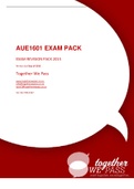 AUE1601 EXAM PACK 2021 