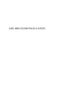 LML 4805 EXAM PACK-LATEST.