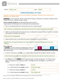 Exam (elaborations) Student Exploration: Air Track Gizmos/Student Exploration: Air Track Gizmos_ All answers correct_ 2021