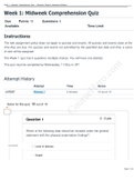 Week 1: Midweek Comprehension Quiz- NR 509