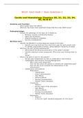 NR324 / NR 324: Adult Health I Exam 2 Study Guide (Latest 2022 / 2023) Chamberlain College of Nursing