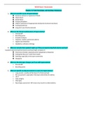 NR324 / NR 324: Adult Health I Exam 1 Study Guide (Latest 2021 / 2022) Chamberlain College of Nursing