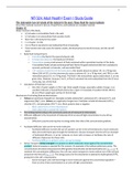 NR324 / NR 324: Adult Health I Exam 1 Study Guide (Latest 2022 / 2023) Chamberlain College of Nursing