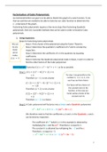 Factorising a Cubic Function Equation (synthetic division) 