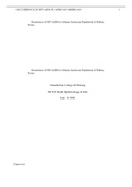 Occurrence of HIV/AIDS in African American Population of Dallas, Texas  NR 503 Health Epidemiology & Stats