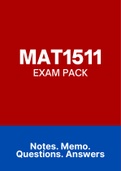 MAT1511 - EXAM PACK (2022)